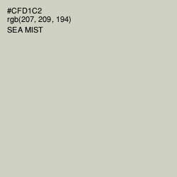 #CFD1C2 - Sea Mist Color Image